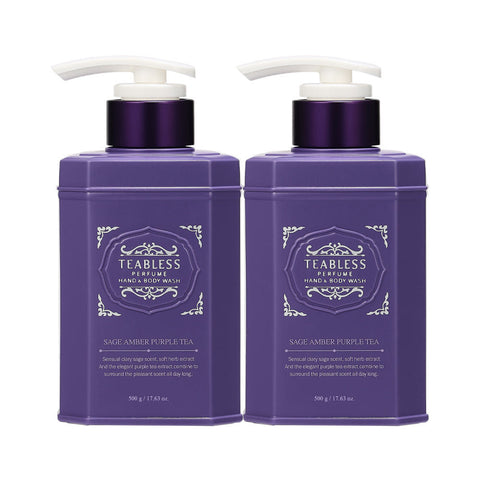 Teabless Sage Amber Purple Tea Perfume Body Wash 500g Double Pack