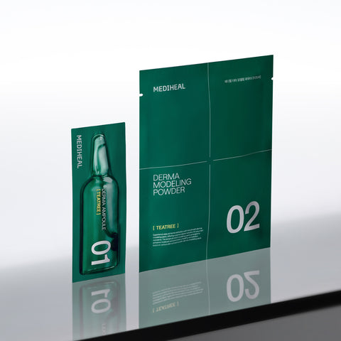 Mediheal Derma Modeling Pack [Tea Tree Soothing] (Ampoule 10EA / Powder 300g)