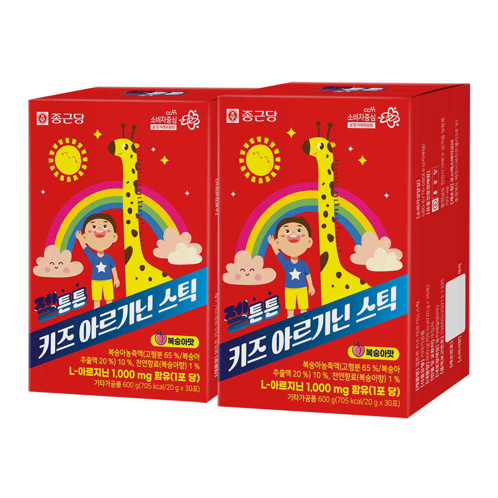 Chongkundang Kids Arginine Jelly Sticks 20 g x 30 sachets (2 Pack) (2 months)