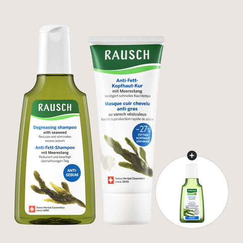 RAUSCH Scalp Purifying Set Seaweed Oily Scalp Shampoo 200ml + Scalp Pack 100ml Duo