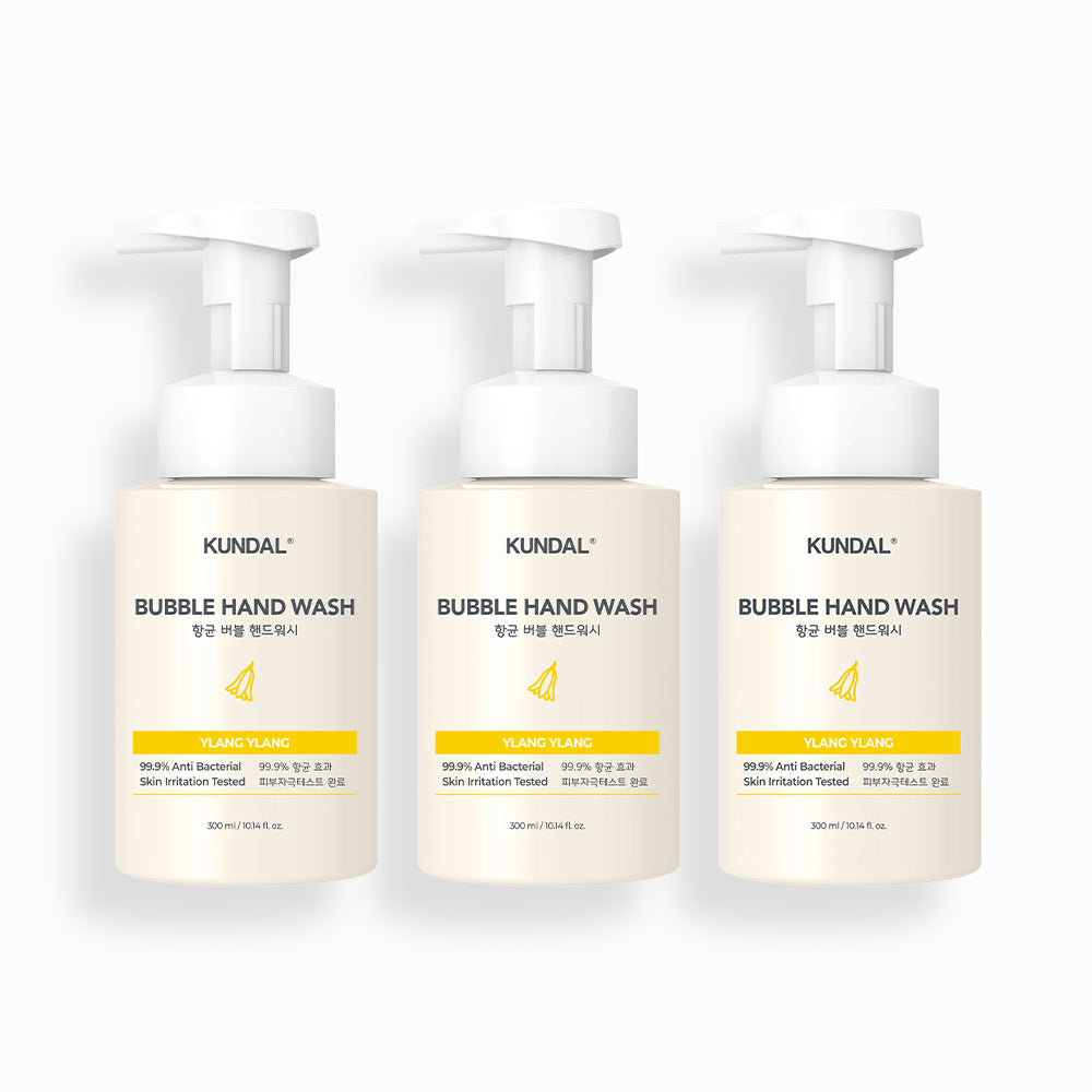 Kundal Pure & Safe Bubble Hand Wash 3 Pack (Ylang Ylang) 300ml