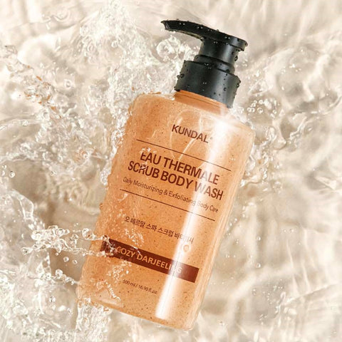 Kundal Eau Thermale Spa Scrub Body Wash Cozy Dazzling 500ml