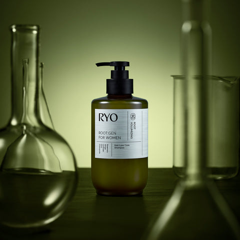 Ryo RootGen Hair Loss Shampoo for Women Mildly Acidic Vegan Volume Scalp Set 515ml + 242ml + 100ml