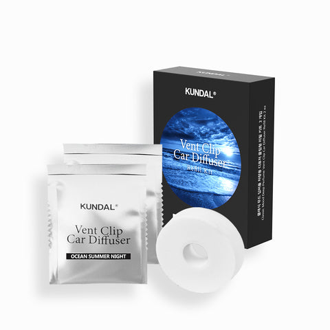 Kundal Classic Mood Deep Perfume Car Air Freshener Clip Refill Kit (2 Pack)