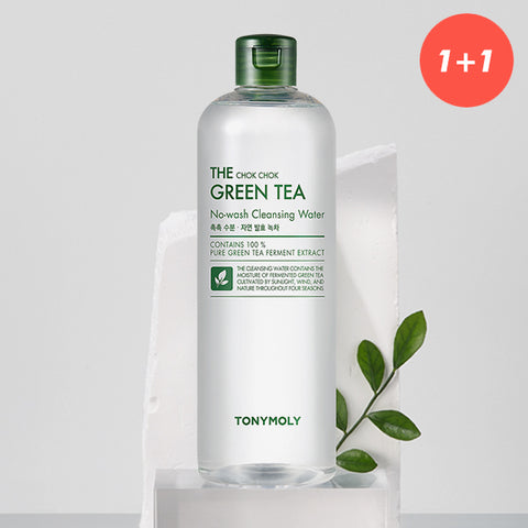 TONYMOLY The Chok Chok Green Tea No-Wash Cleansing Water 500ml x2