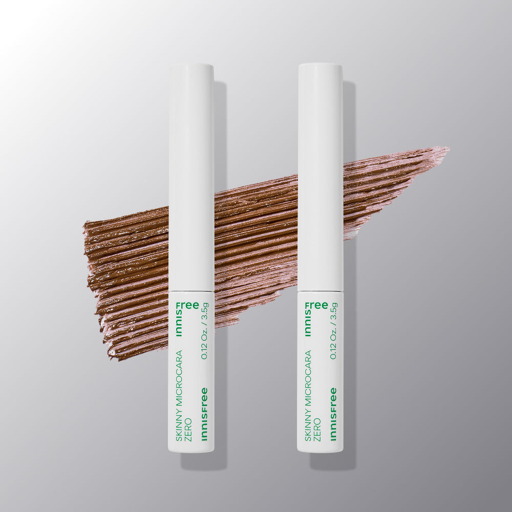 Innisfree Skinny Mascara Zero (Shade 2 Brown) 3.5g (2 Pack)