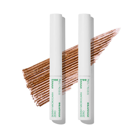 Innisfree Skinny Mascara Zero (Shade 2 Brown) 3.5g (2 Pack)