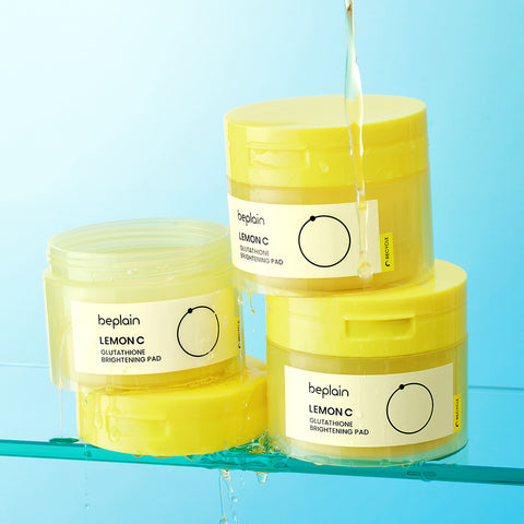 Beplain Lemon C Glutathione Brightening Pad 70pcs + Brightening Ampoule 30ml 2-piece Set