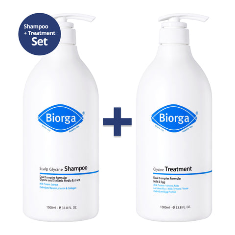 Biorga Glycine Shampoo + Treatment Set