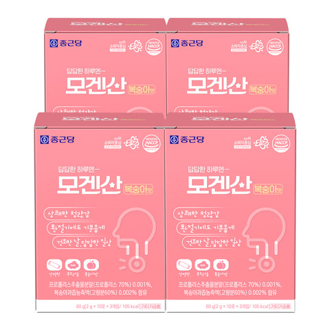 Chongkundang Mogensan Peach Flavor 2g x 30 Sachets (4 Pack) (4 Month)