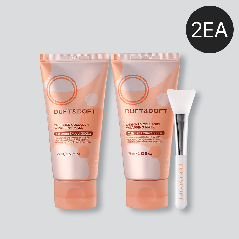Duft&Doft Enriched Collagen Wrapping Mask 75ml x2 + Brush