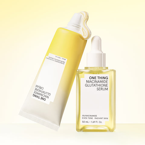 One Thing Niacinamide + Glutathione Radiance Dual Set (Serum 50ml + Cream 40ml)