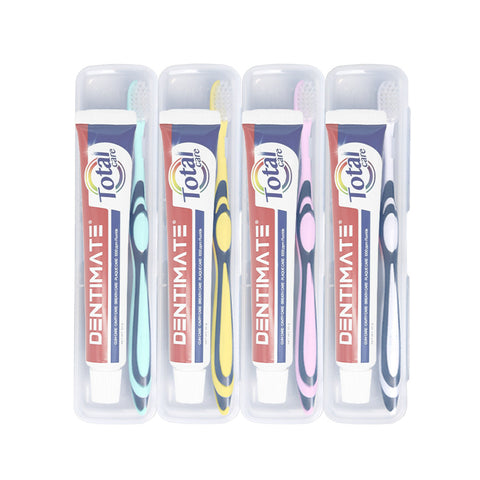 Clio Dentimate Portable Toothbrush & Toothpaste Set (2+2)
