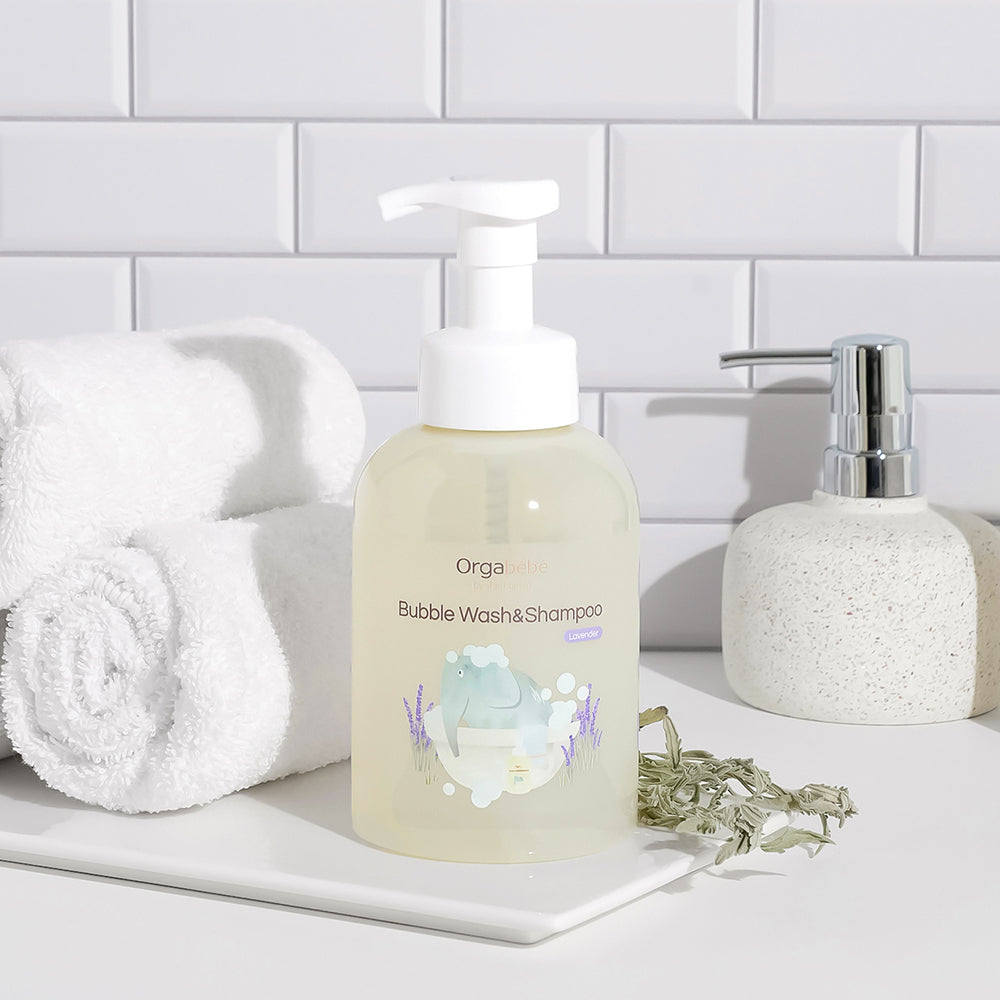 Orgabebe Bubble Wash & Shampoo Lavender 500ml
