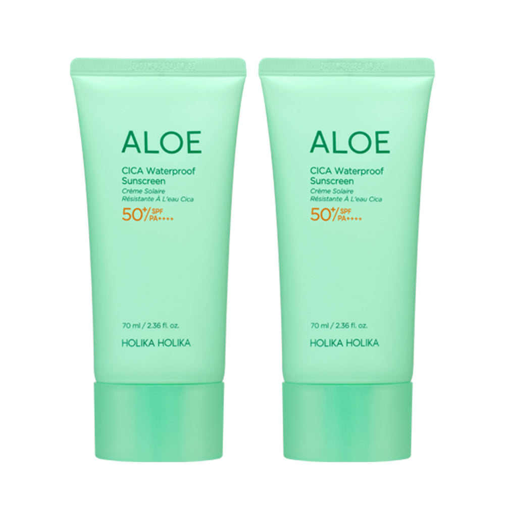 Holika Holika Aloe Cica Waterproof Sun Cream 70ml (2 pack)