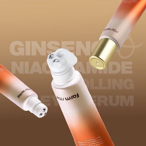 Farmstay Ginseng & Niacinamide Rolling Eye Serum 25ml (2 Pack)