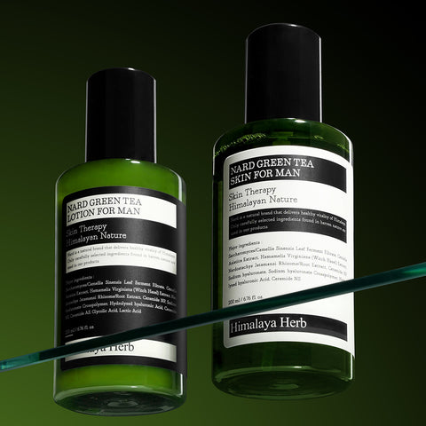 Nard Green Tea Skin & Lotion 2-Piece Set for Men 200ml