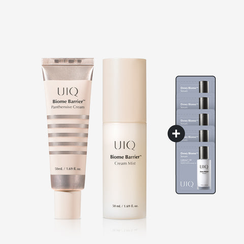 UIQ Biome Barrier PantenSive Cream 50ml + Biome Barrier Cream Mist 50ml (Dewy Biome Serum 1ml x5 gift)