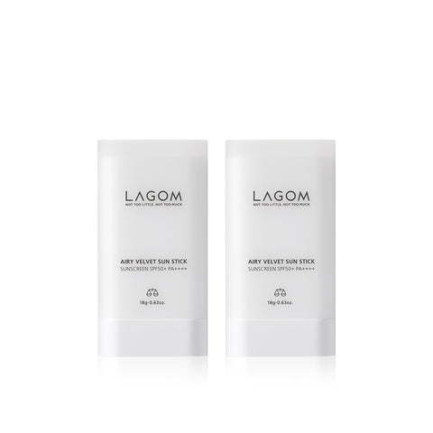 Lagom Airy Velvet Sun Stick 18g (2 Pack)