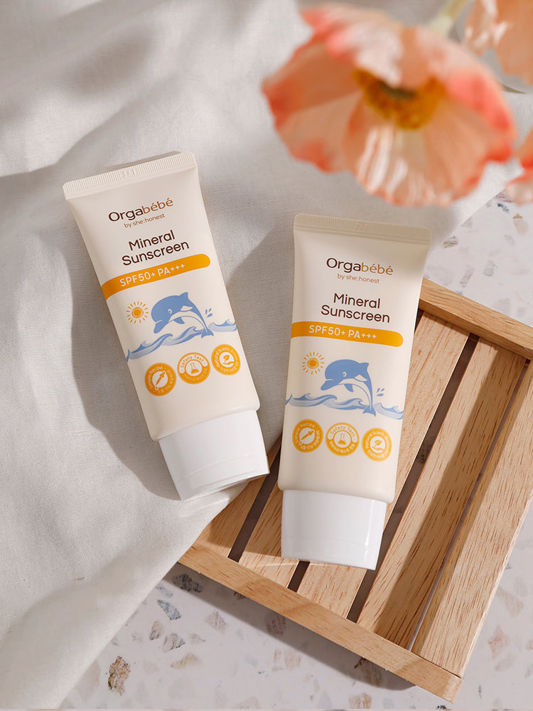 Orgabebe Mineral Baby Sunscreen 50ml (2 Pack)