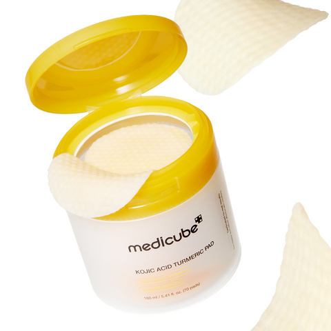 Medicube Kojic Acid Turmeric Vita Brightening Toning Toner Pads 70P (2 pack)