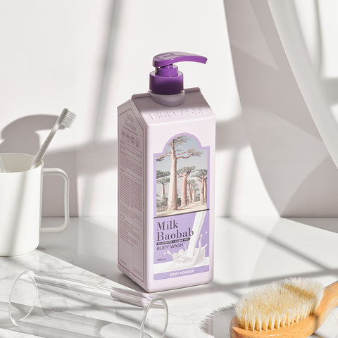 Milk Baobab Original Body Wash - Baby Powder Scent, 1L