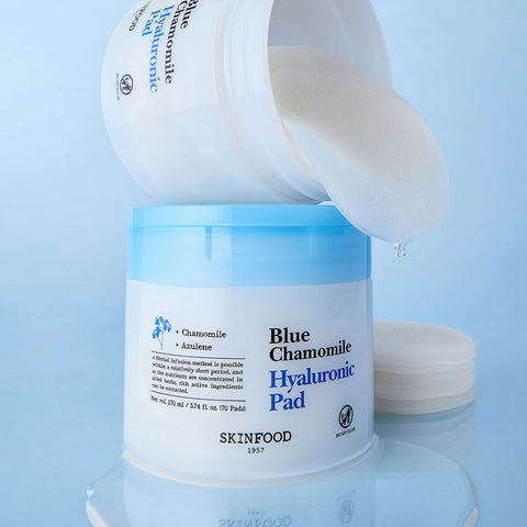 Skinfood Blue Chamomile Hyaluronic Moisture Gel Dual-Adhesion Pads 170ml 70P