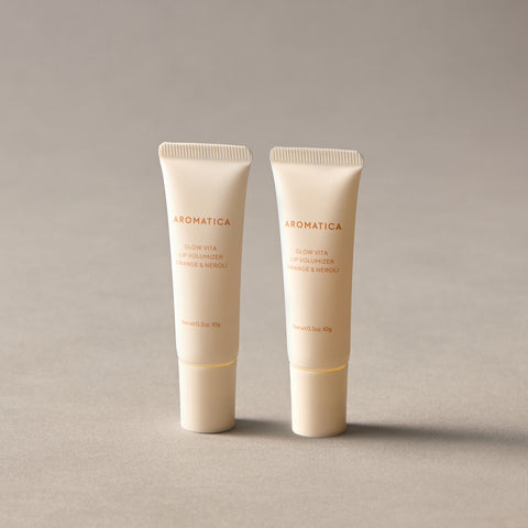 Aromatica Glow Vita Lip Volumizer 2-Pack (Orange & Neroli) 10g