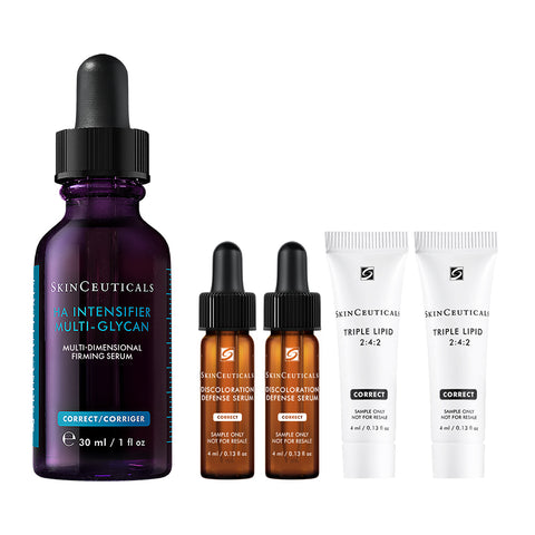 SkinCeuticals H.A. Intensifier Multi-Glycan Hydrating & Firming Serum 30ml (+ Brightening Serum 8ml & Barrier Cream 8ml)