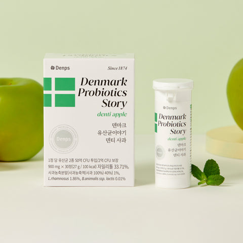Denps Denmark Probiotics Denti Apple 30 Capsules (4 Pack)
