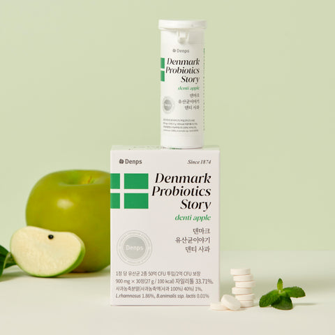 Denps Denmark Probiotics Denti Apple 30 Capsules (4 Pack)