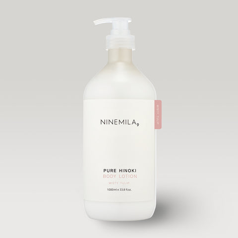 Ninemila Pure Hinoki Vegan Body Lotion 1000ml (Misty Tulip)