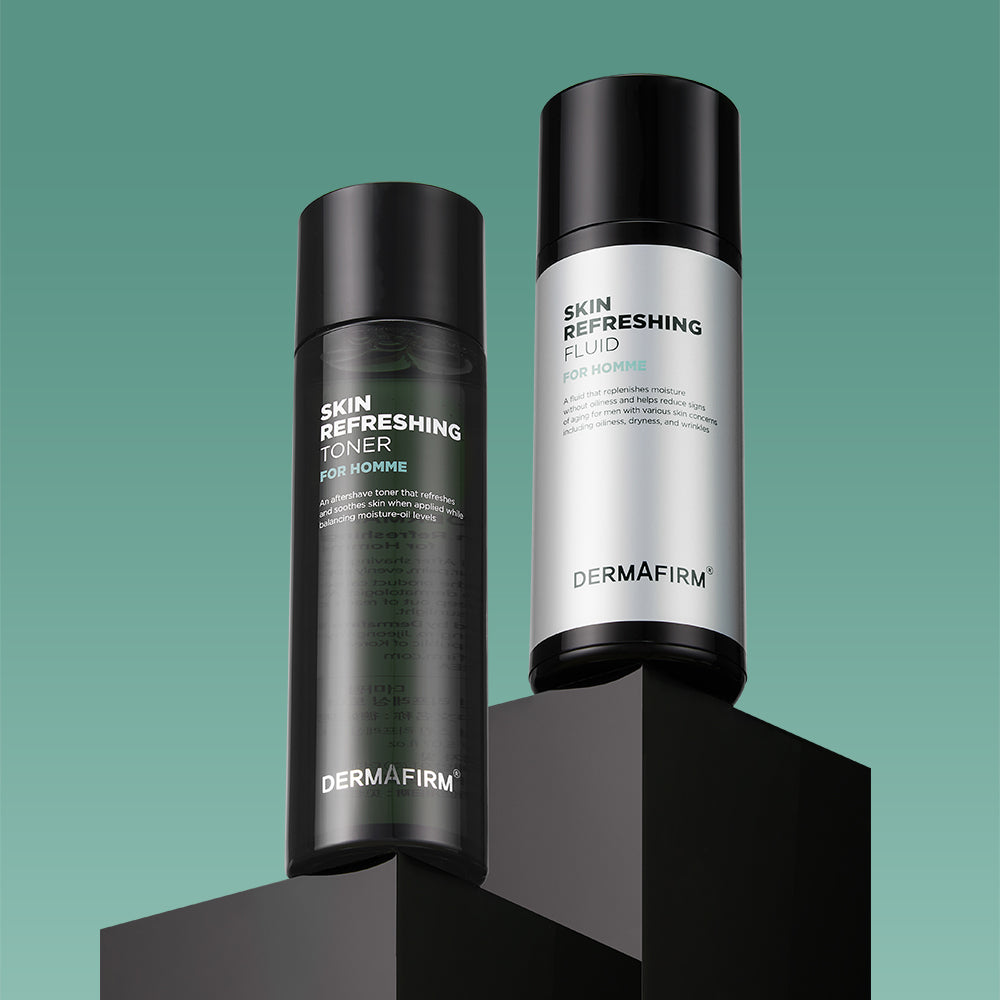 Dermafirm Skin Refreshing Homme 2-Piece Set (Toner 150ml + Fluid 120ml)