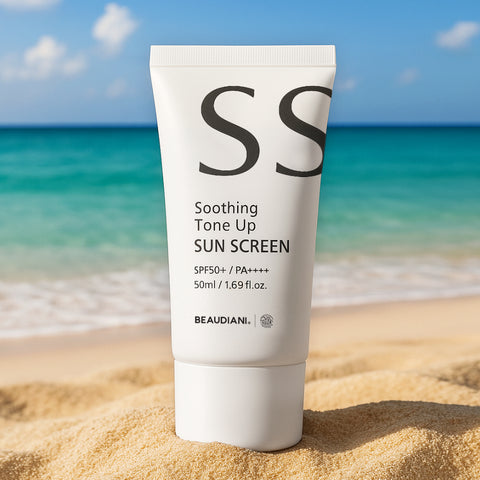 Beaudiani Soothing Tone-Up Sunscreen SPF50+ 50ml (Non-Whitening Mixed UV Filters)