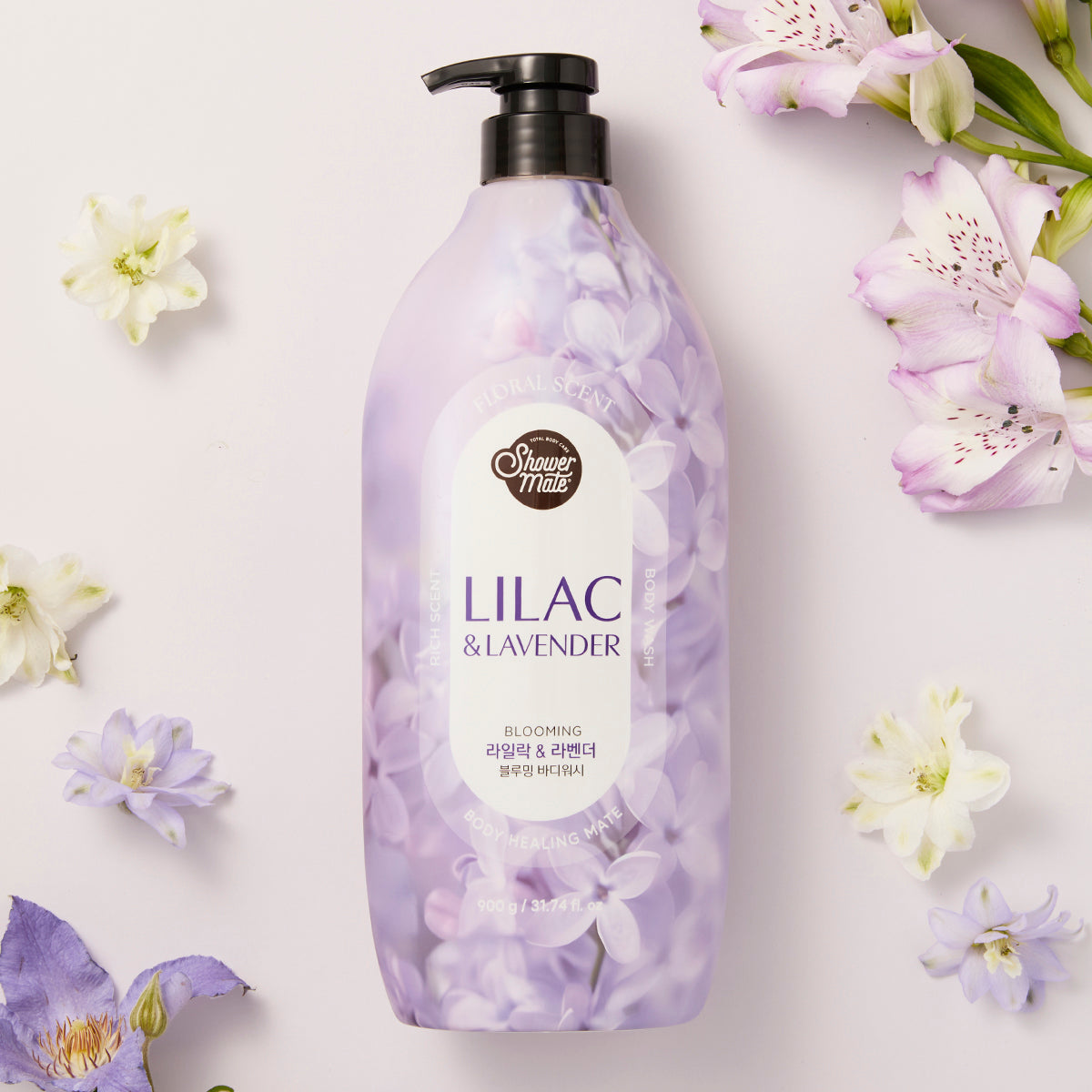 Shower Mate Blooming Body Wash 900g Lilac & Lavender