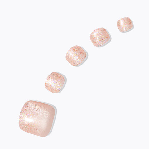 Dashing Diva Magic Press Pedicure Gold Sugar