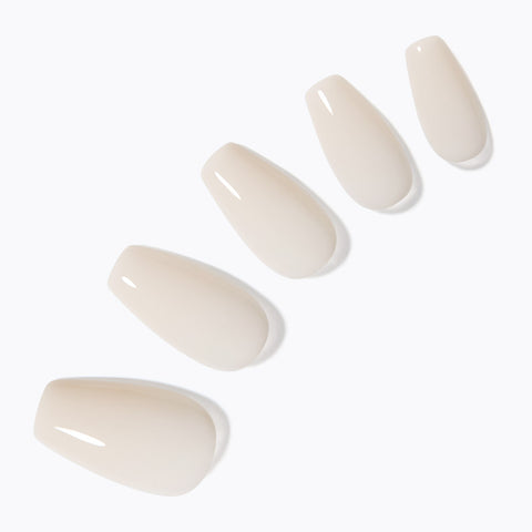 Dashing Diva Magic Press Ivory (Coffin) Nail Tips