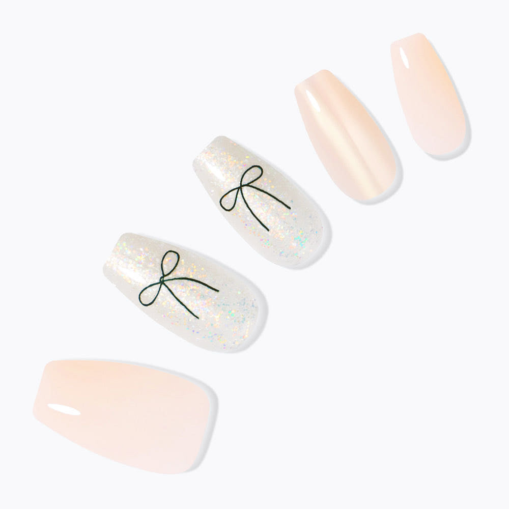 Dashing Diva Magic Press Eternal Ribbon (Coffin) Nail Tips
