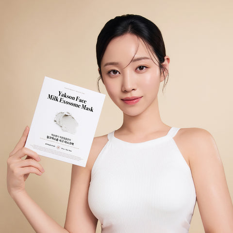 Yakson House Milk Exosome Gypsum Mask Pack (Face & Neck) 5 sheets x 3
