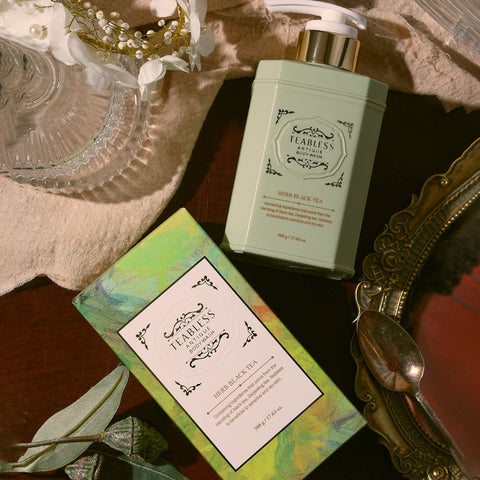 Teabless Herb Black Tea Antique Body Lotion 480g + Wash 500g Set