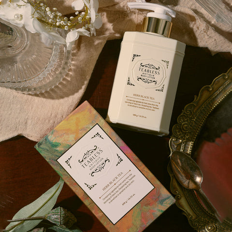 Teabless Herb Black Tea Antique Body Lotion 480g + Wash 500g Set