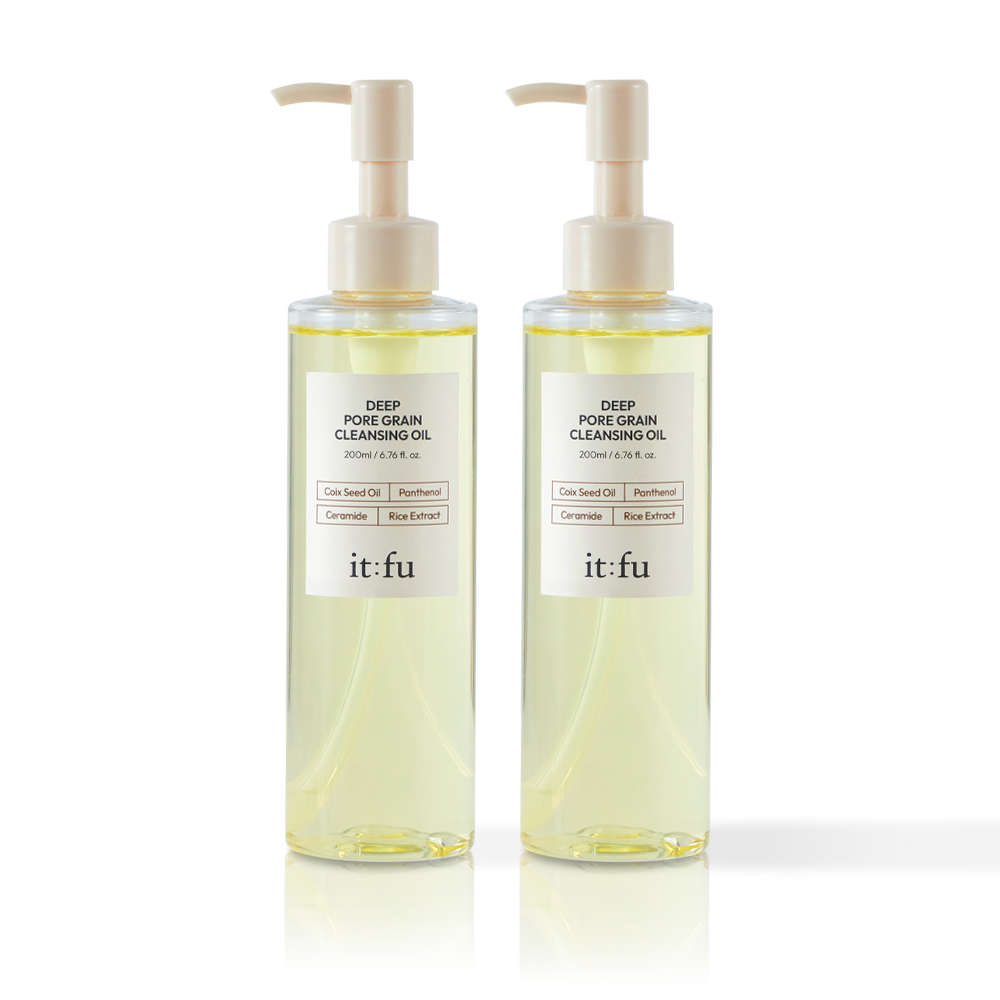Itfu Job's Tears & Rice Deep Pore Grain Cleansing Oil 200ml (2 Pack)