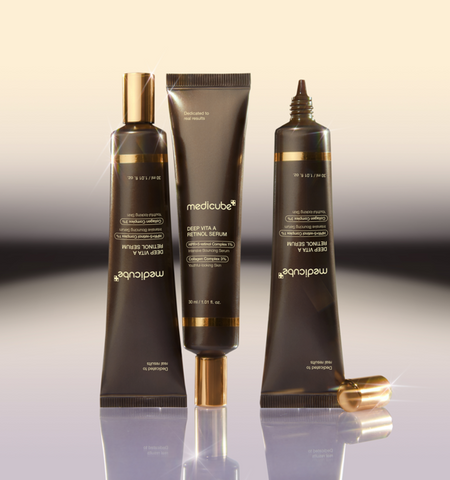 Medicube Deep Elastic Lifting 2-Piece Set (Peptide Eye Cream 30ml + Retinol Serum 30ml)