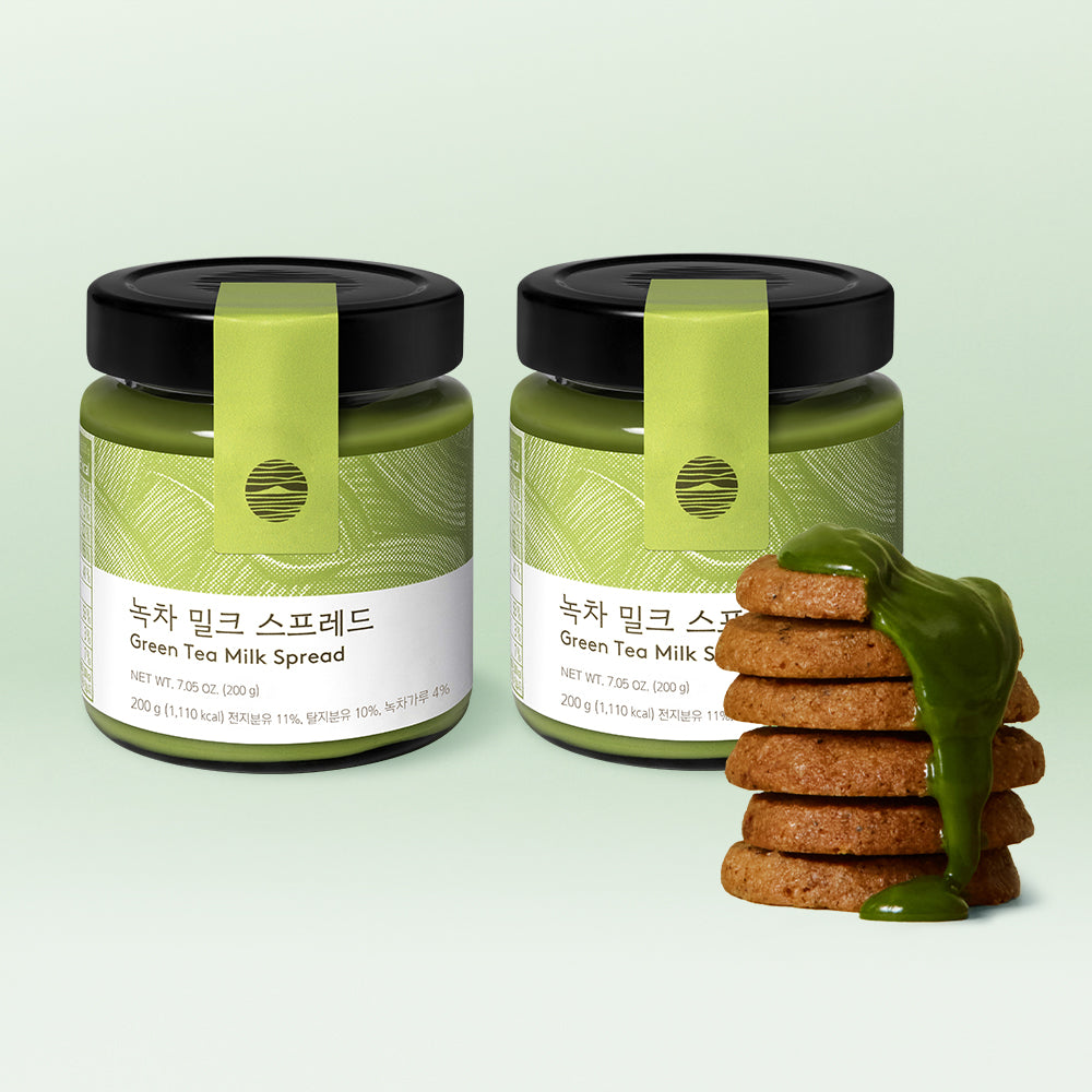 OSULLOC Green Tea Milk Spread 200g (2 Pack)