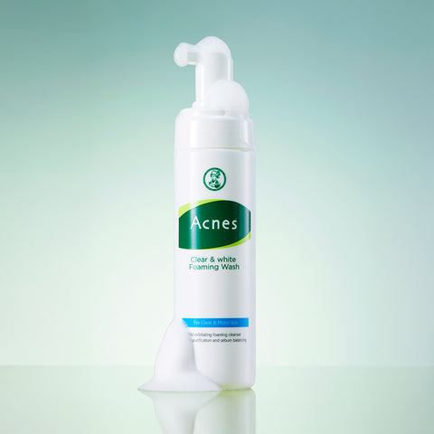 Acnes Clear & White Foaming Wash 130ml (2 Pack)