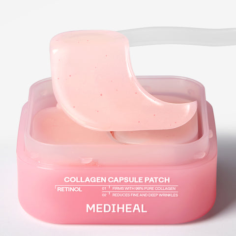 Mediheal Collagen Capsule Patch Retinol ? PDRN & Vitamin C Gel Eye Patches, 60pcs (2-pack)