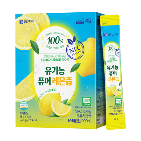 Chongkundang Organic Pure Lemon Juice 25g x 14 sachets (4 Packs)