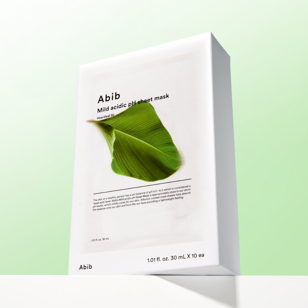 Abib Slightly Acidic pH Sheet Mask - Houttuynia Fit (10 sheets)