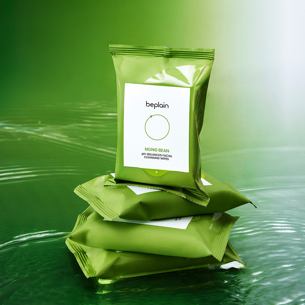 Beplain Mung Bean Mild pH Cleansing Wipes 20 Sheets (4 Pack)