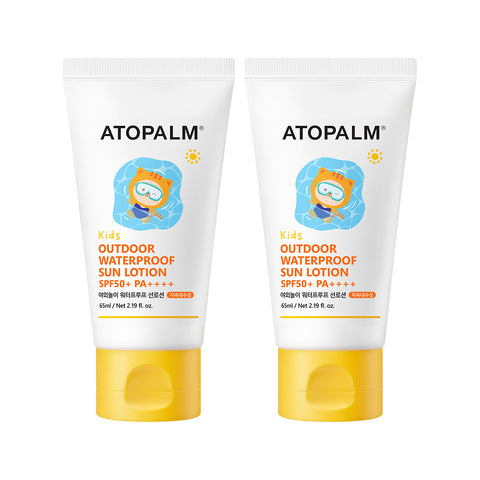 Atopalm Kids Outdoor Waterproof Sun Lotion 65ml (2 Pack)